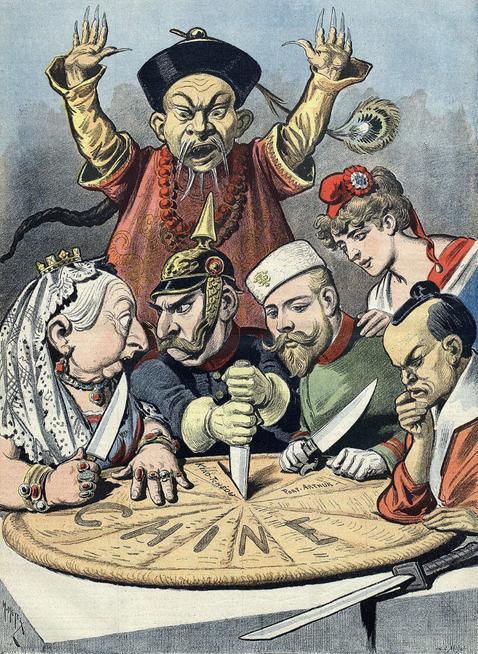 Caricature partage de la Chine