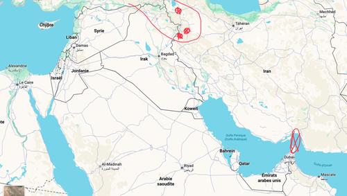 Carte frontiere iranienne